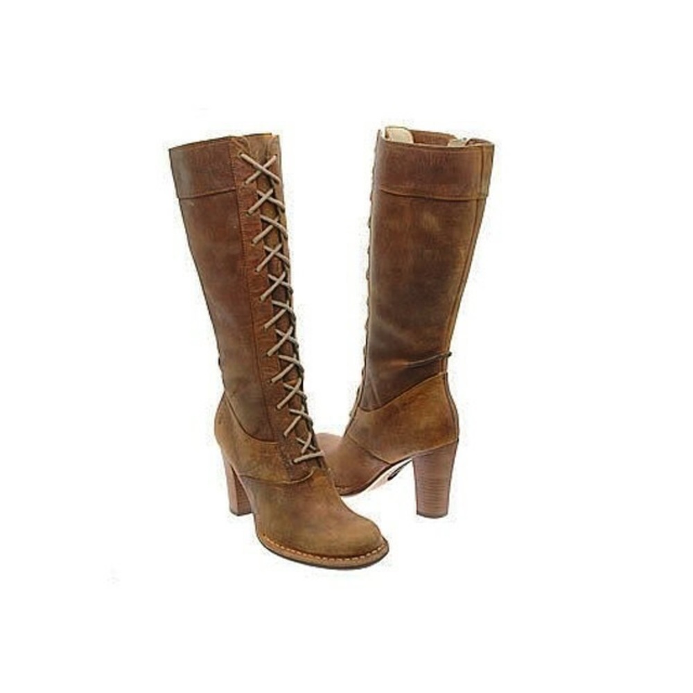 Frye Villager Boot sz 10 Vintage Knee High Lace Up